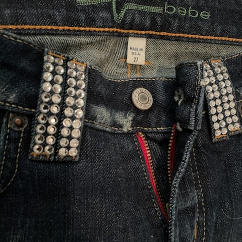 Bebe Rhinestone Crystal jeans - Picture 11 of 16